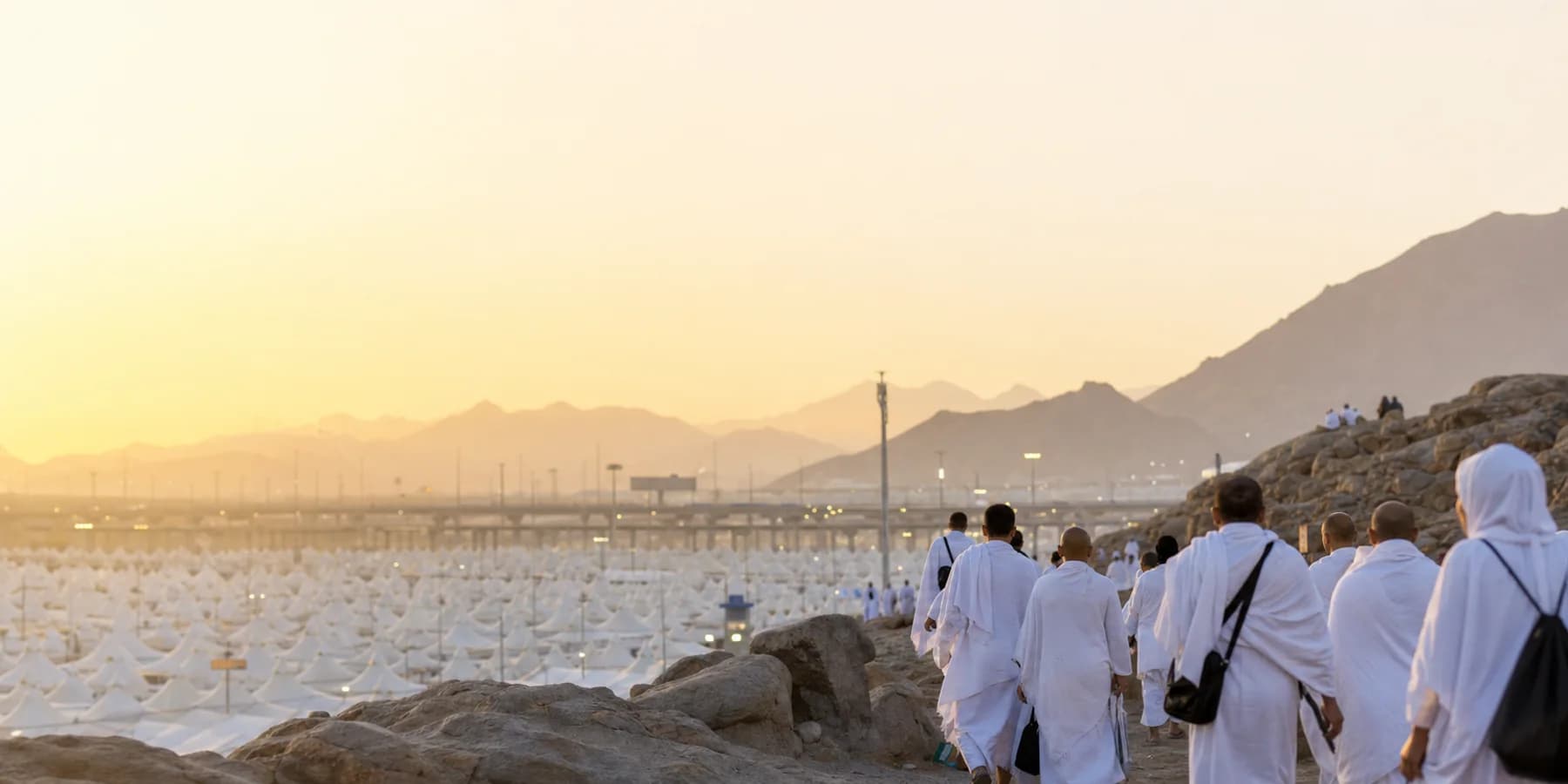 Hajj travel preparation scene